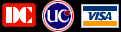 DC,UC,VISA使えます